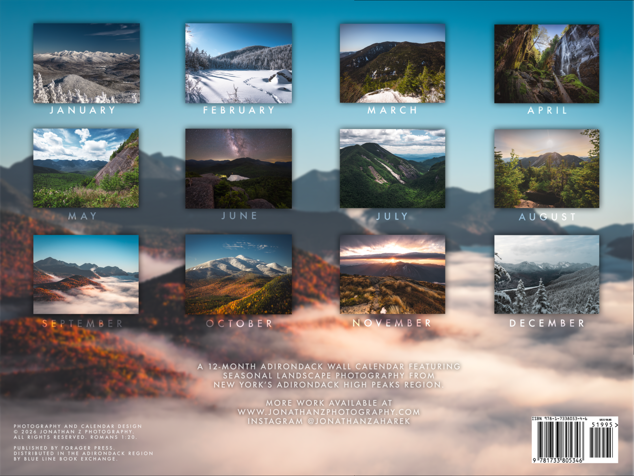2027 Adirondack High Peaks Calendar